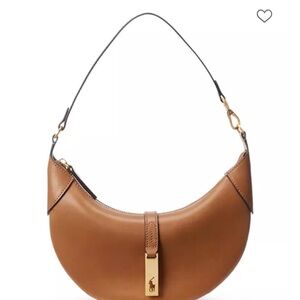 Ralph Lauren Tan Leather Shoulder Bag